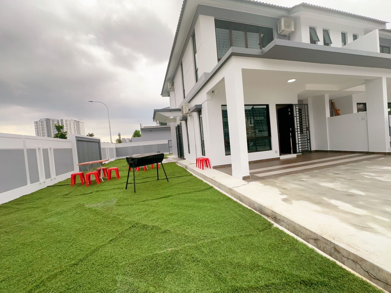 Outside